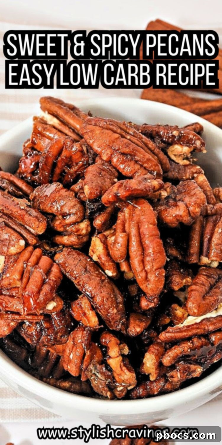 Keto Sweet and Spicy Pecans