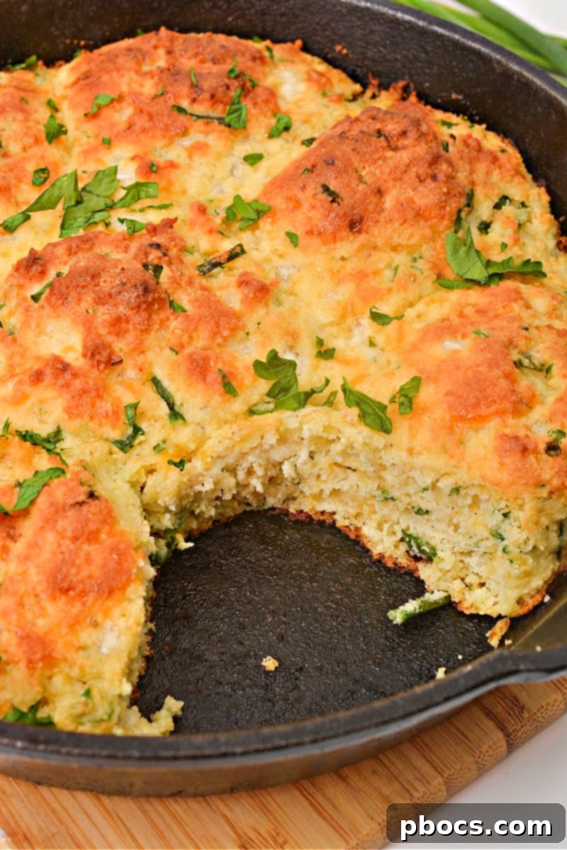 Freshly Baked Biscuits Topped with Parsley and Chives