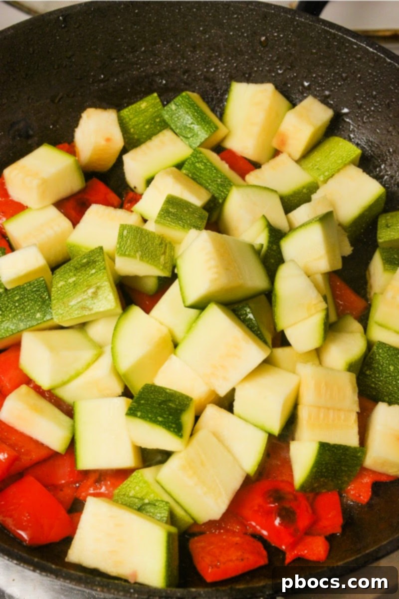 Sautéing kielbasa in a skillet