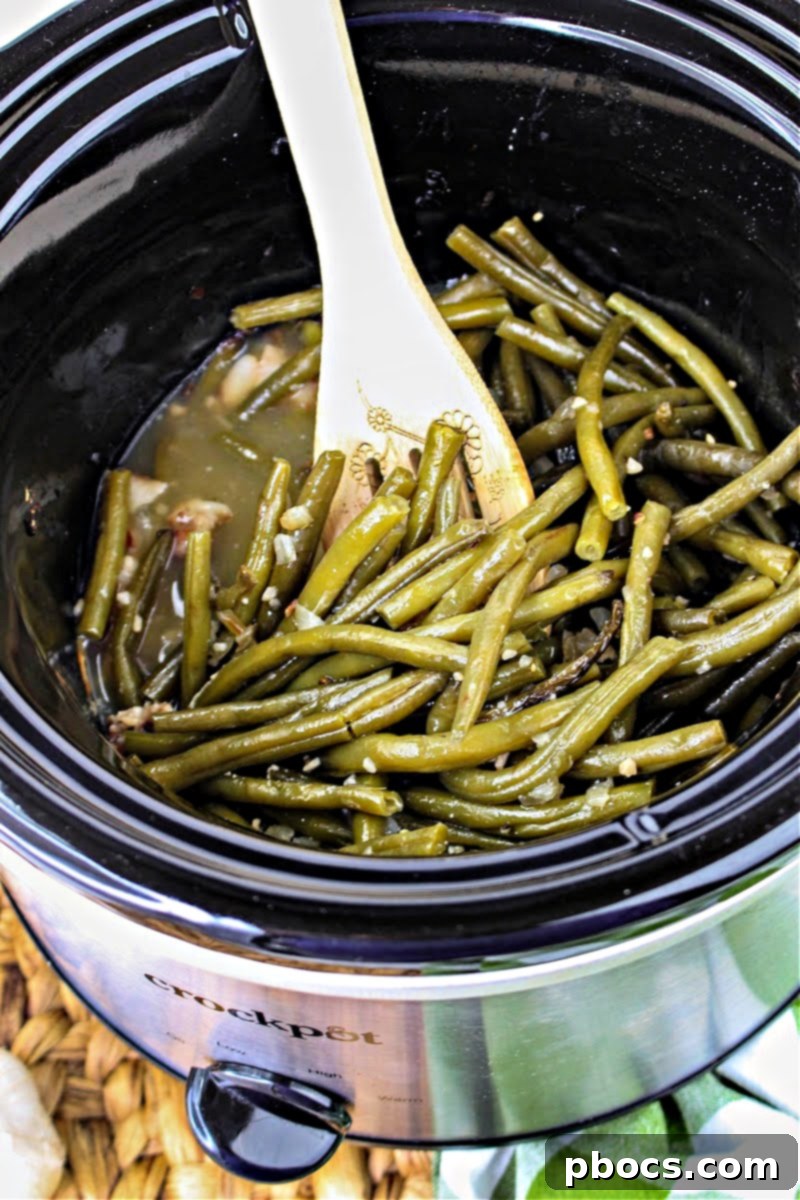 Slow Cooked Low Carb Crockpot Green Beans
