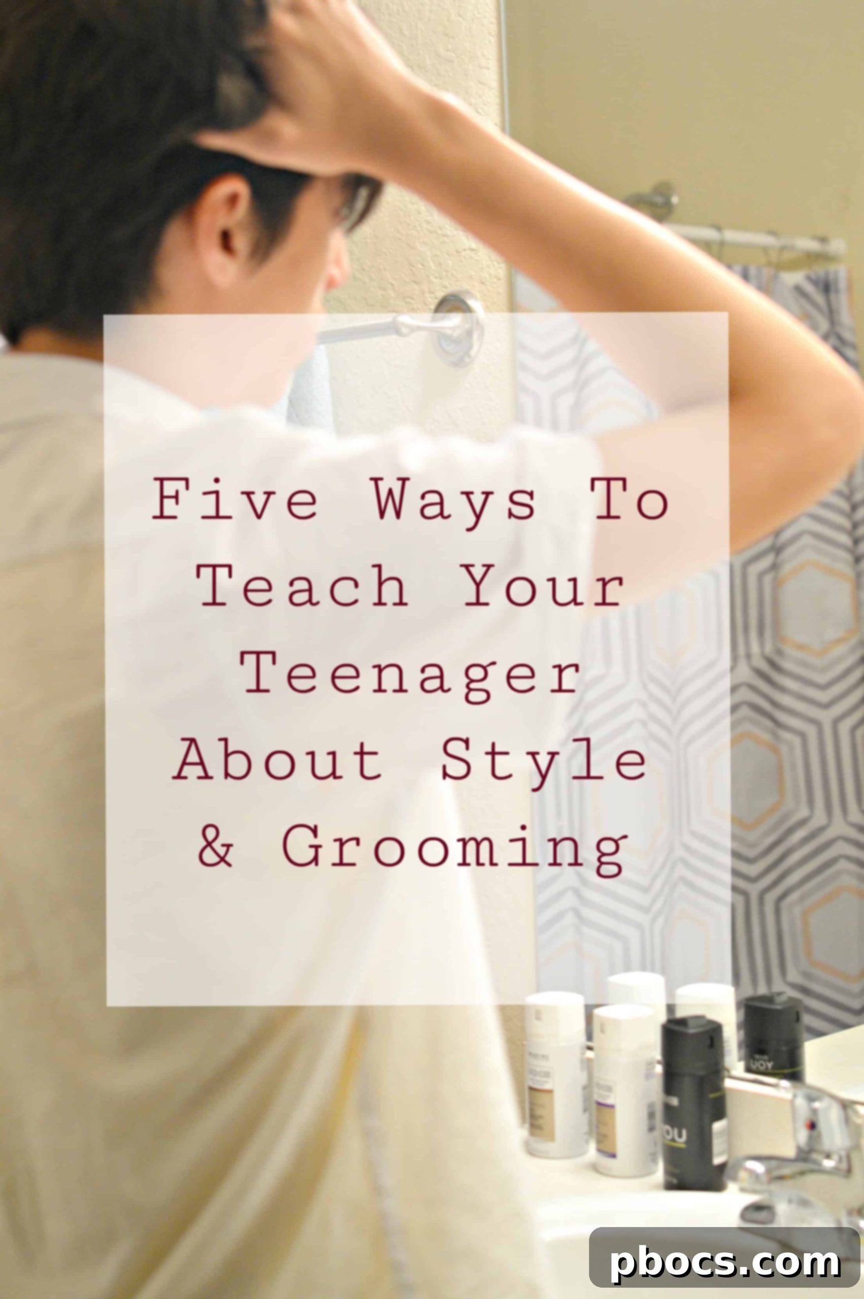 Five Easy Ways to Teach Your Teenager About Style and Grooming Teenager confidently walking outdoors, showcasing his individual style and grooming.
