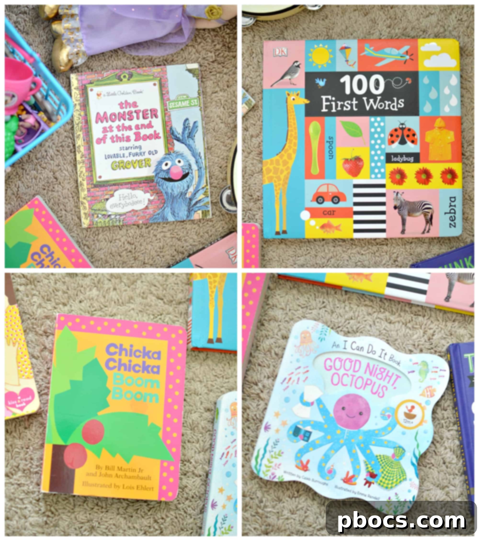 A collection of vibrant children's books arranged neatly, inviting readers.