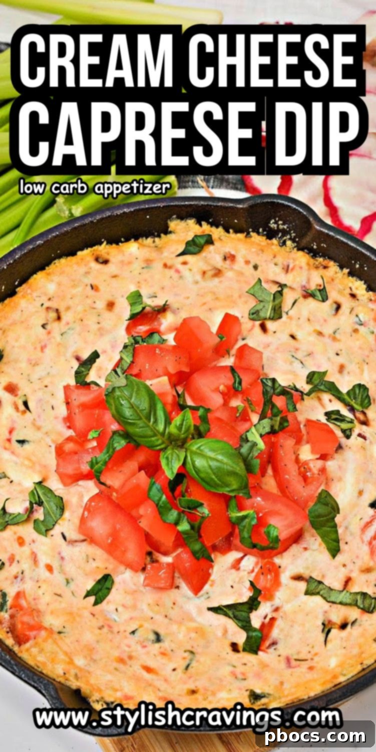 Low Carb Caprese Dip