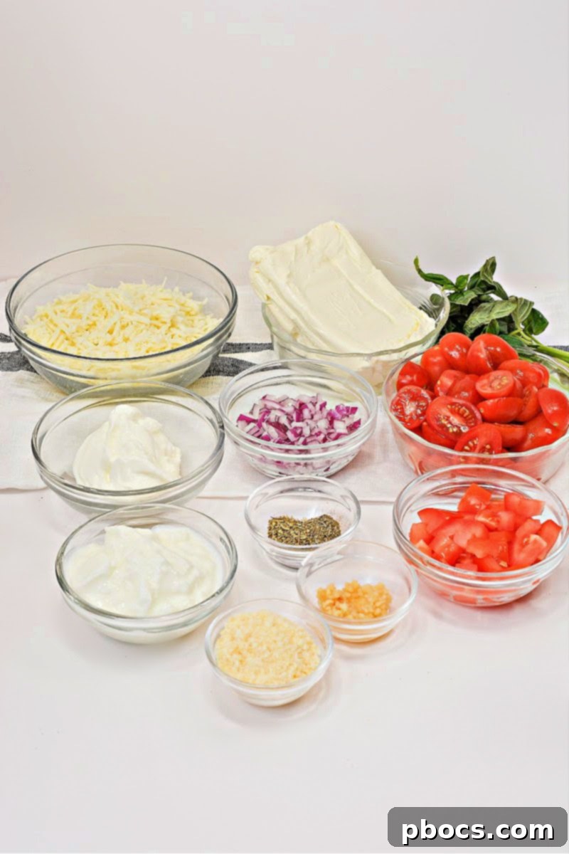 Low Carb Caprese Dip