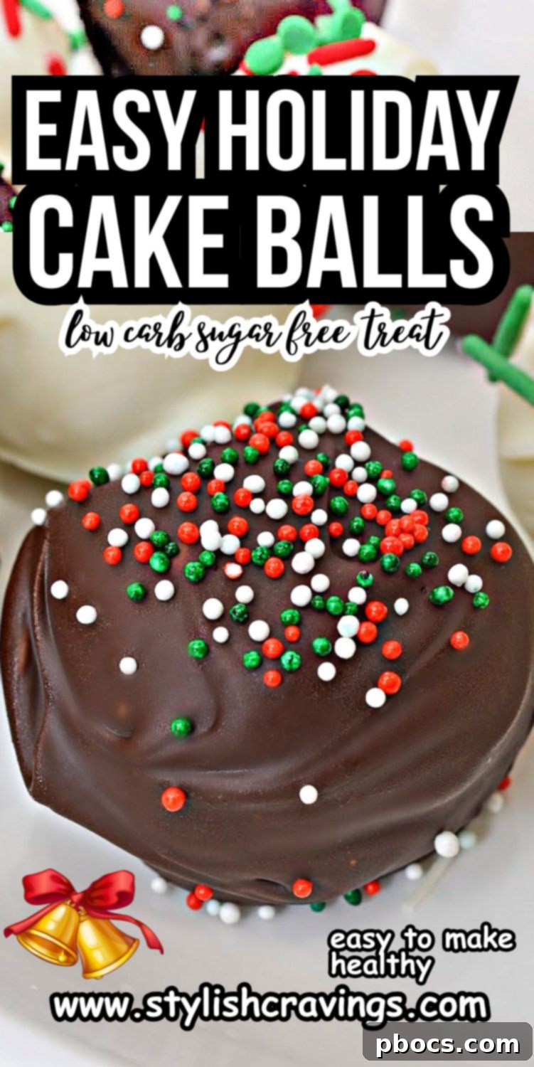 Low Carb Christmas Cake Balls