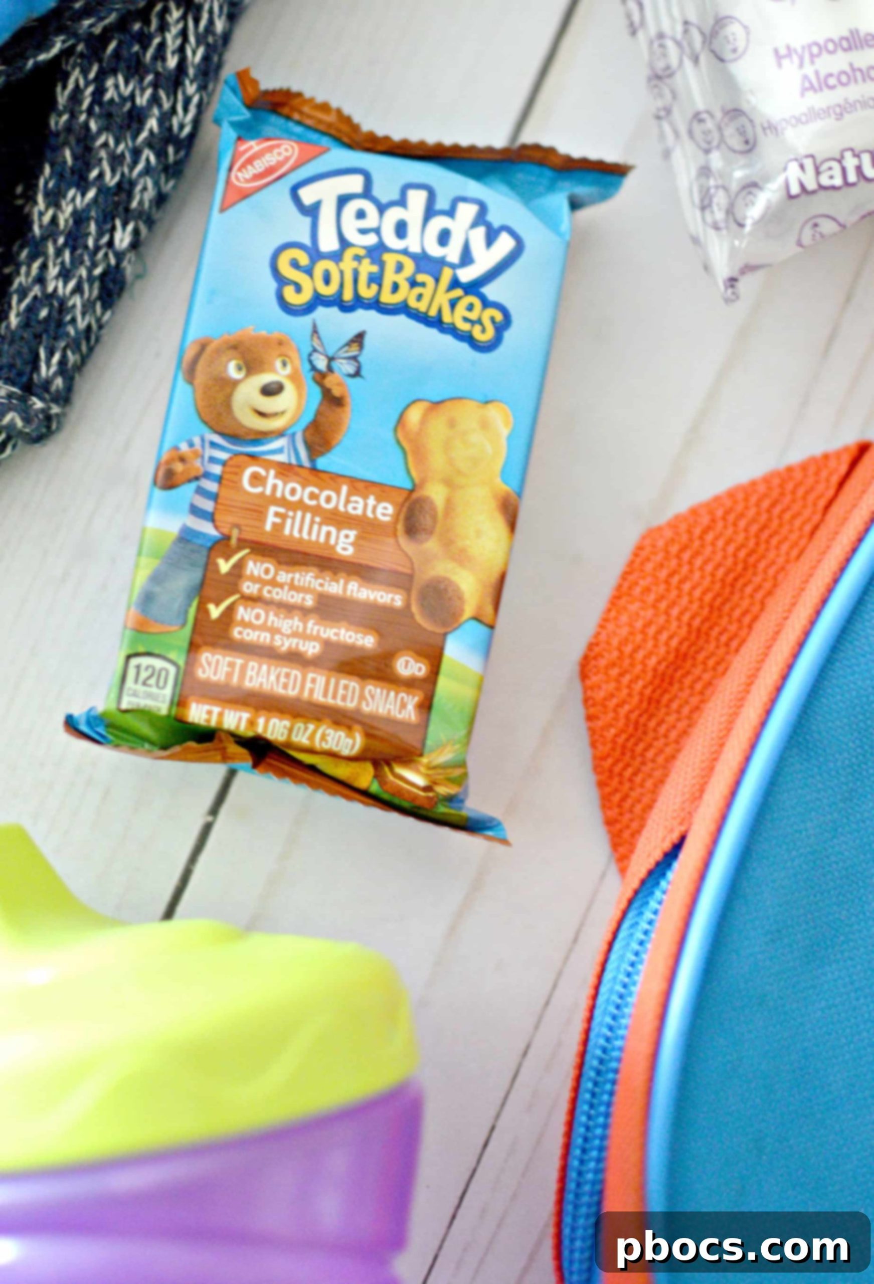 Packing for His Big Kid Adventures 4 Teddy Soft Baked Filled Snacks for busy parents