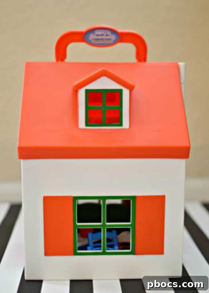 Miffy and Melanie playing in the detailed Miffy's House Playset