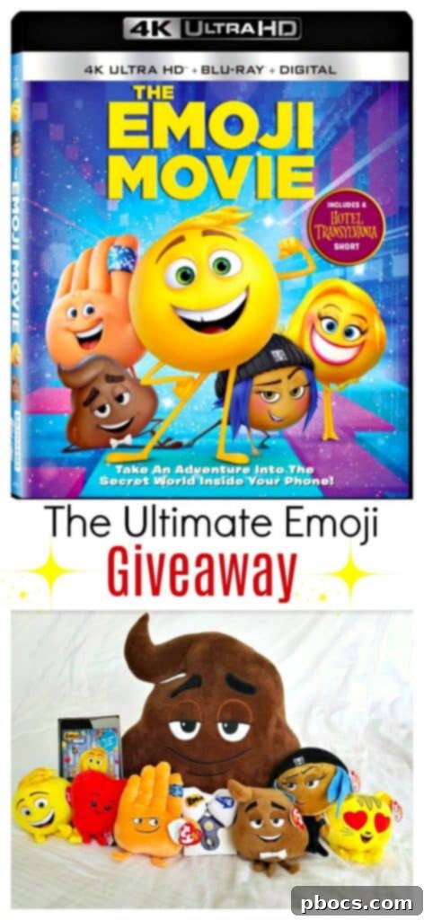 Pin The Ultimate Emoji Giveaway + Free Emoji Coloring Sheets (Printables)