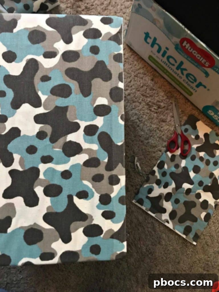 DIY Nursery Storage Solutions 4 Spray painting the Huggies boxes