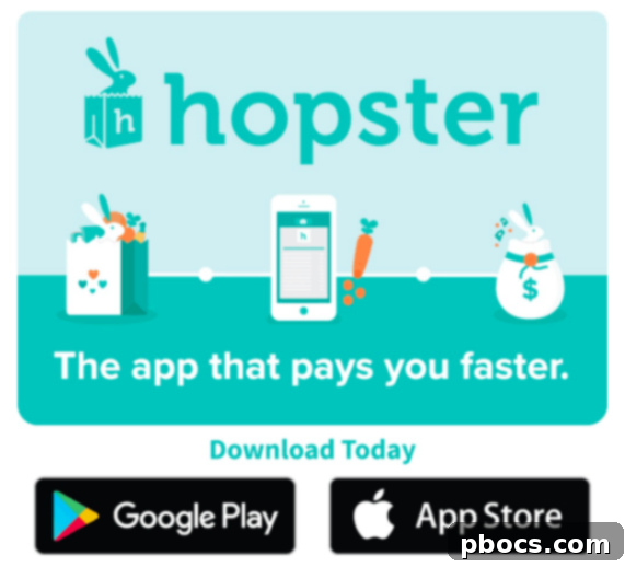 Unlock Holiday Savings with Hopster App 5 A screenshot showing the quick cash back process of Hopster.