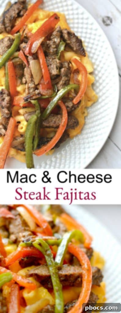 Mac & Cheese Steak Fajitas