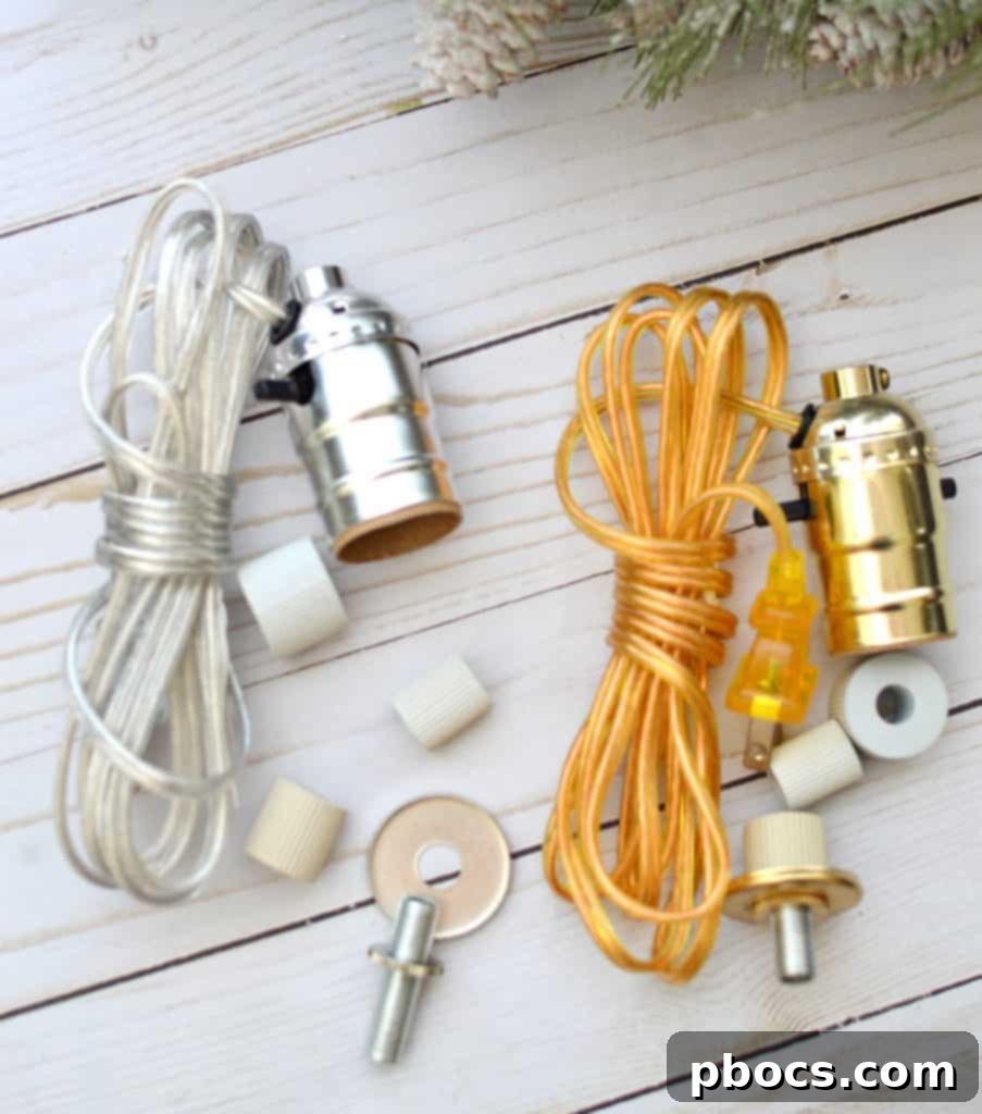 Assembling the adapter, washer, and check ring