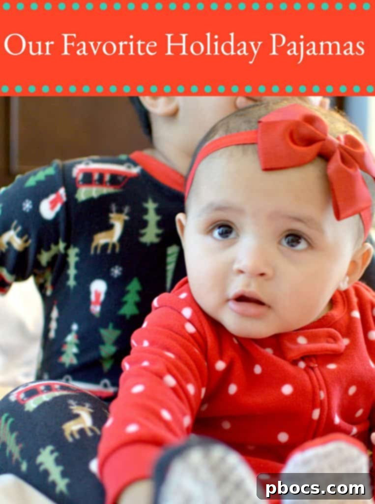 Two young girls smiling in festive Carter's holiday pajamas