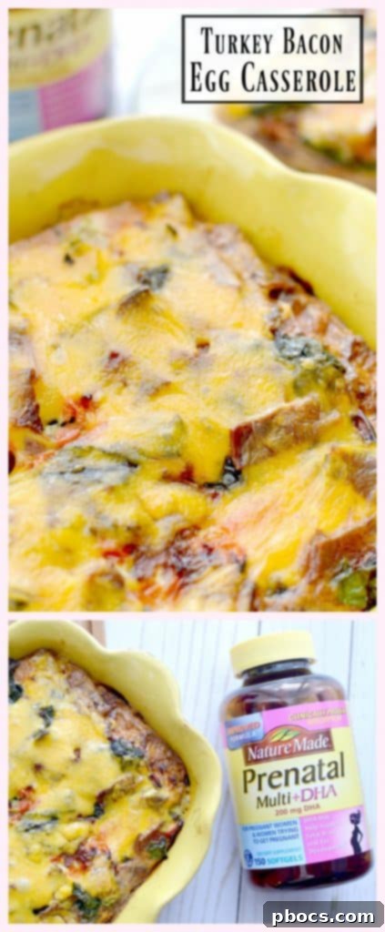 Smoky Turkey Bacon Egg Bake 7 Slice of Turkey Bacon Egg Casserole