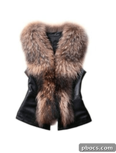 The Only 3 Vests You Need Under $50 3 Faux Leather and Fur Vest for an edgy denim look
