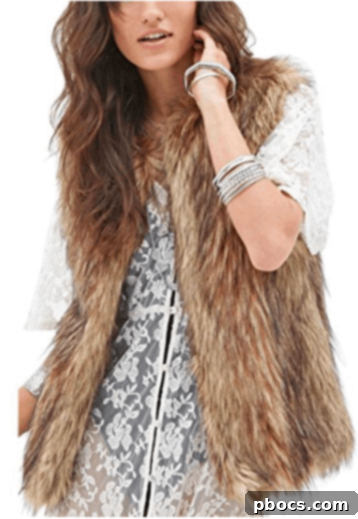 The Only 3 Vests You Need Under $50 4 Short Faux Fur Vest for ultimate versatility