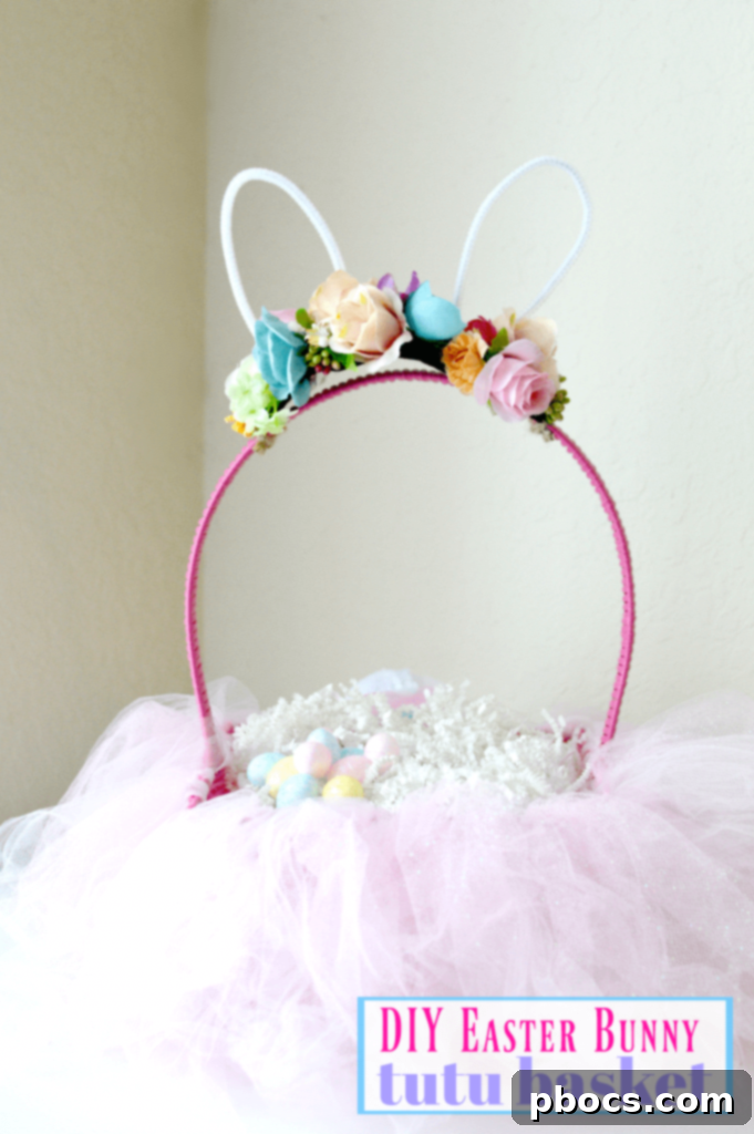 DIY Easter Bunny Tutu Basket