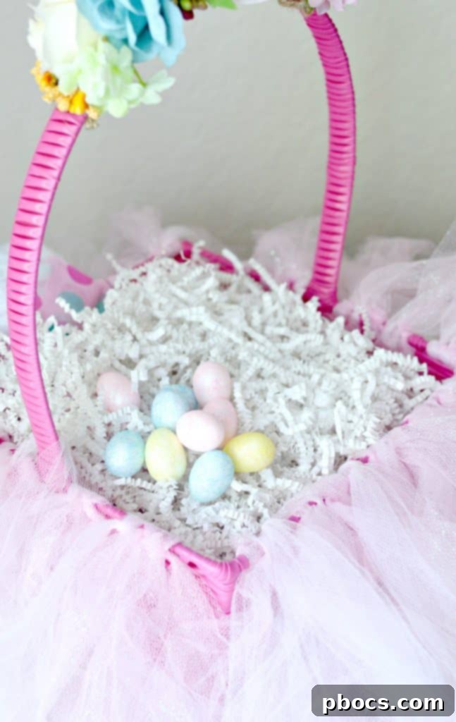 Filled Easter Bunny Tutu Basket
