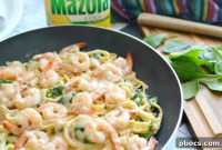 Light Cajun Shrimp Fettuccine Alfredo