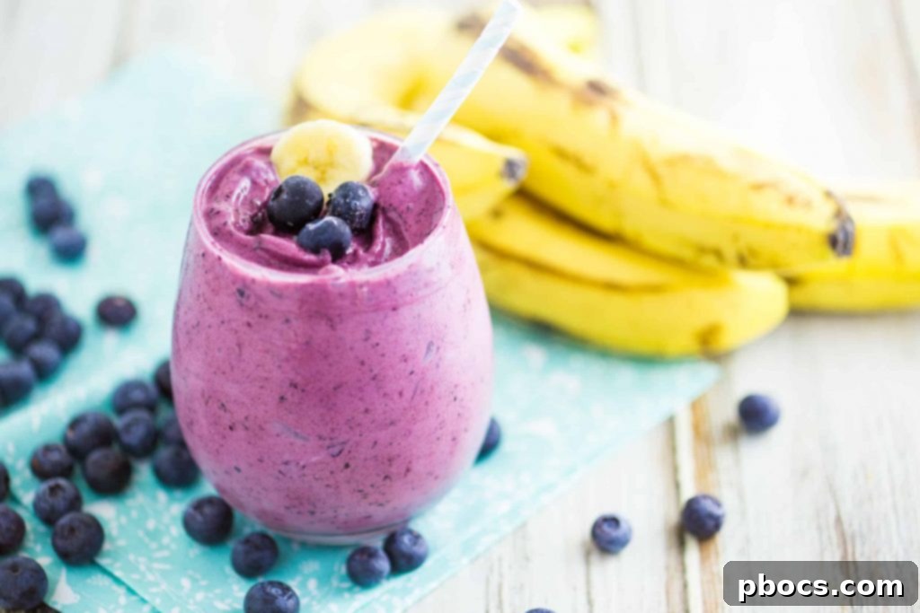 Easy Blueberry Banana Smoothie Recipe - Delicious and Quick Breakfast