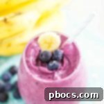 Blueberry Banana Smoothie Recipe Image