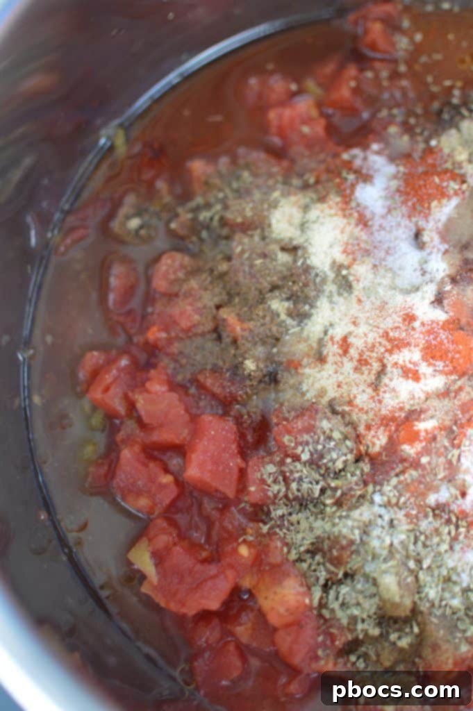 Add all ingredients into Instant Pot, close valve