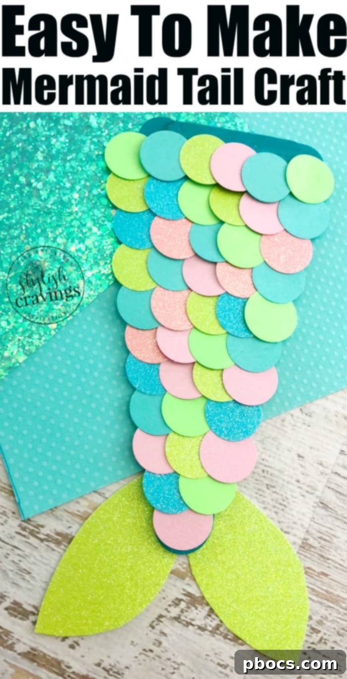Simple DIY Mermaid Tail 9 Easy Mermaid Tail Craft - Pin for later