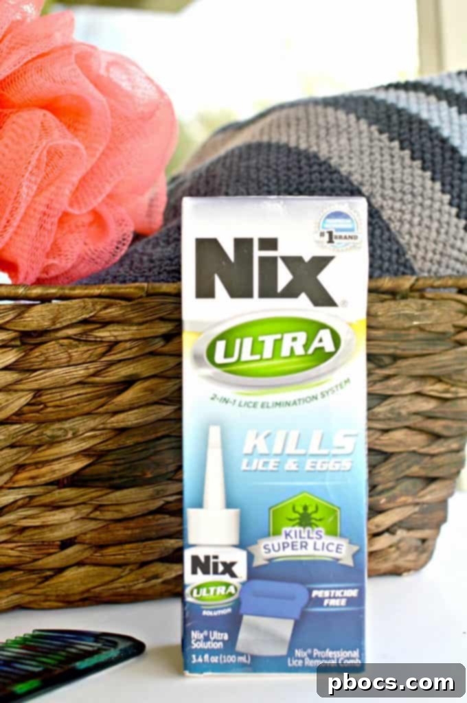 Checking for Nits and Lice: Early Detection Close-up of a child's hair being checked for lice by a parent, emphasizing early detection