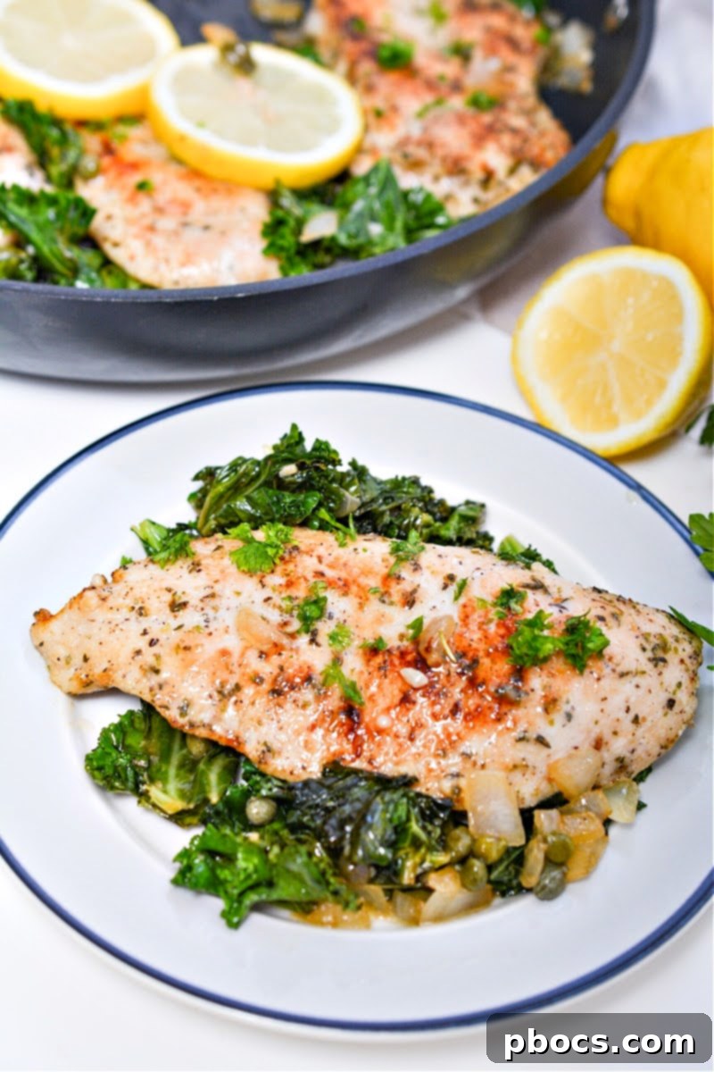 Keto Lemon-Butter Chicken Skillet 2 Keto Chicken Piccata Skillet