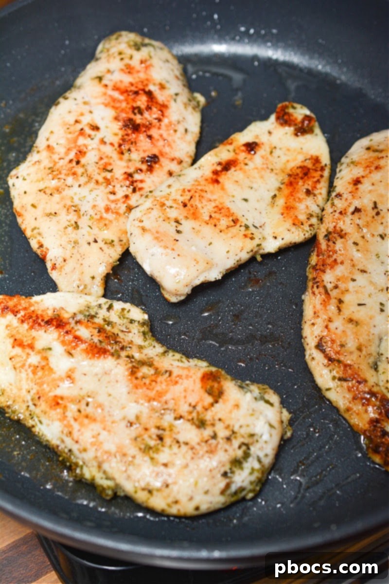 Keto Lemon-Butter Chicken Skillet 9 Cooking Chicken Breasts